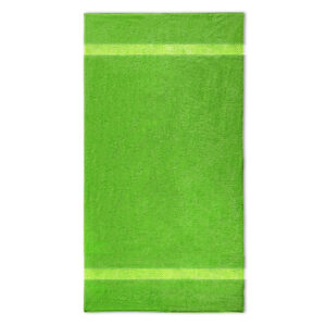 handdoek 70x140cm lime groen borduren