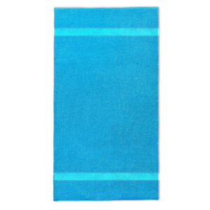 handdoek 70x140cm turquoise borduren