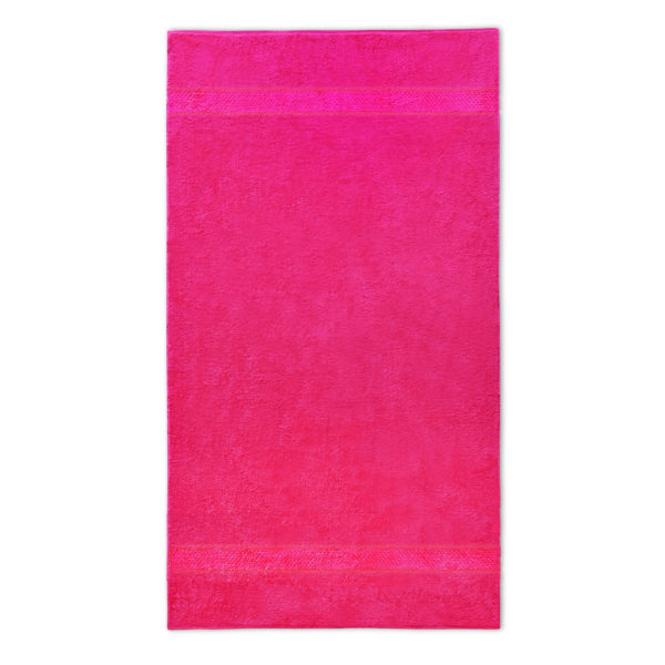 handdoek fuchsia roze met naam