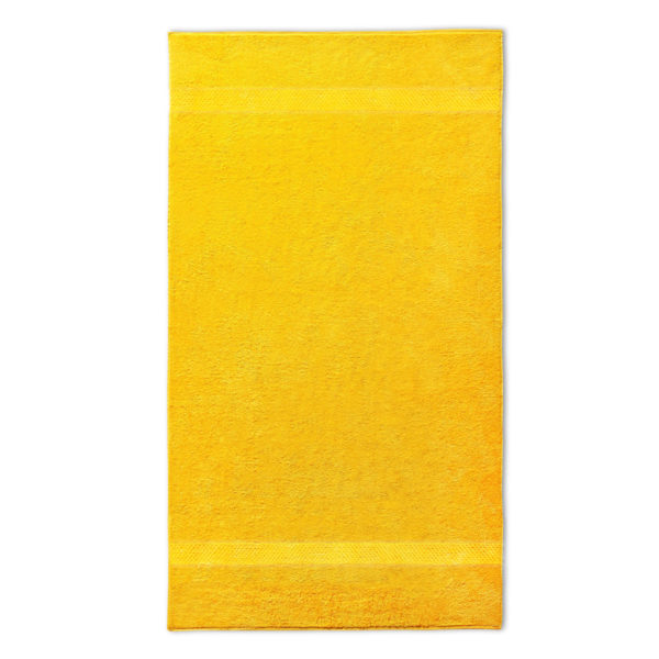 handdoek geel met naam