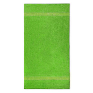 handdoek lime groen met naam