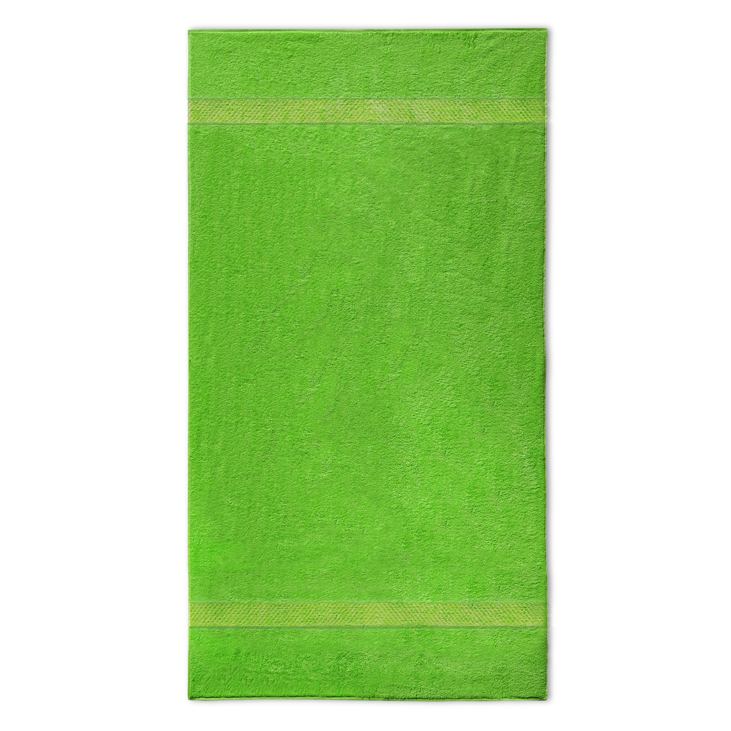 handdoek lime groen met naam