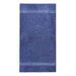 handdoek donker blauw met naam