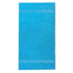 handdoek met naam turquoise