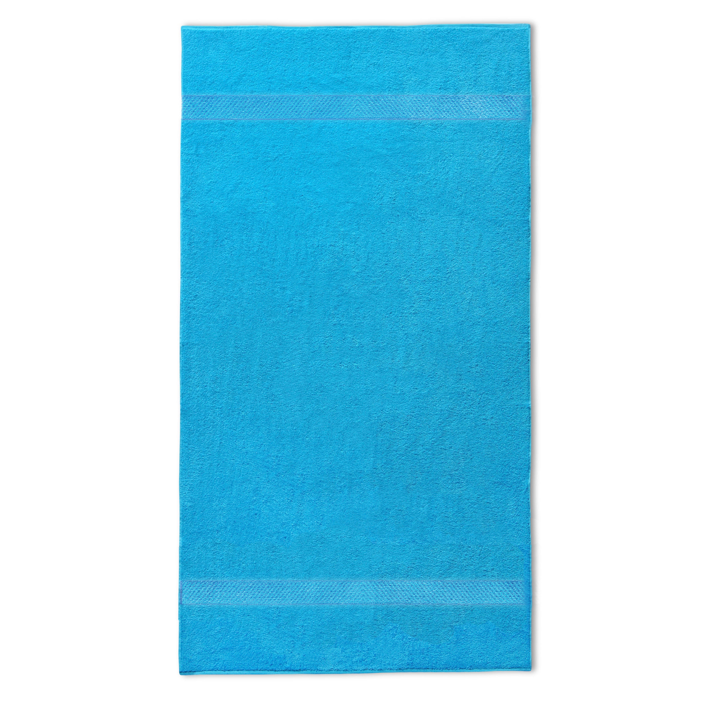 handdoek met naam turquoise