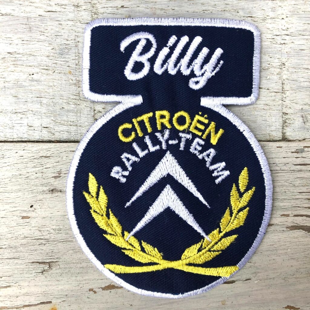 Voorbeeld badge geborduurd - vooraanzicht