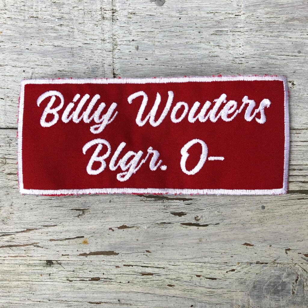 Badge naam voorbeeld - vooraanzicht