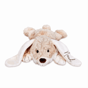 Knuffeltje konijn gepersonaliseerd met naam borduren - vooraanzicht